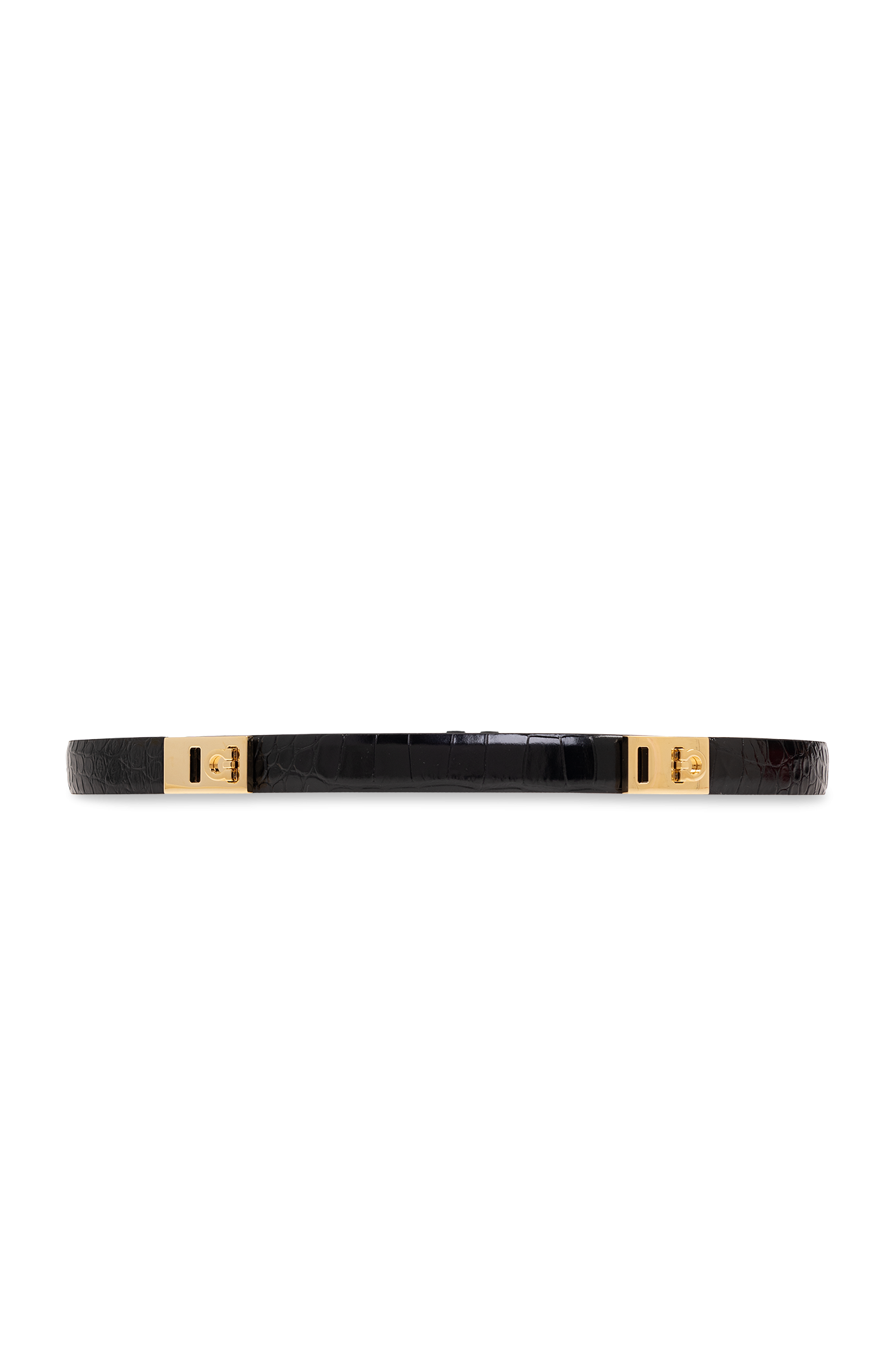 ベルト FERRAGAMO Woman Belt Black 230318 NERO Black Leather belt FERRAGAMO - SchaferandweinerShops AG